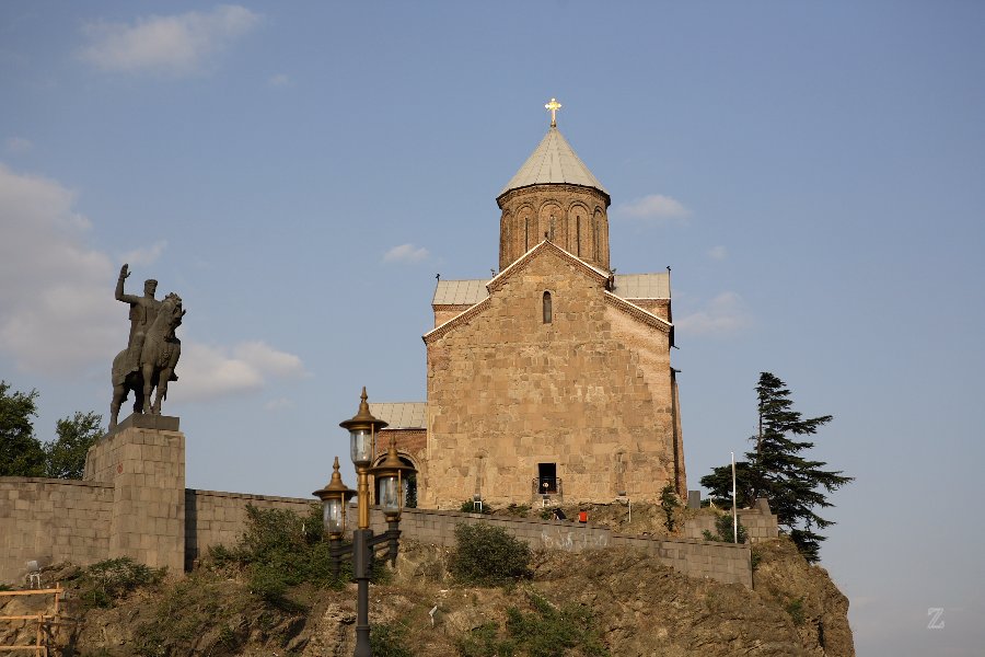 Die Metechi-Kirche in Tbilisi - Georgien