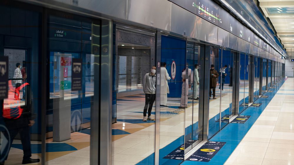Die Metro in Dubai