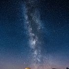 Die Milchstrasse am Radioteleskop in der Eifel