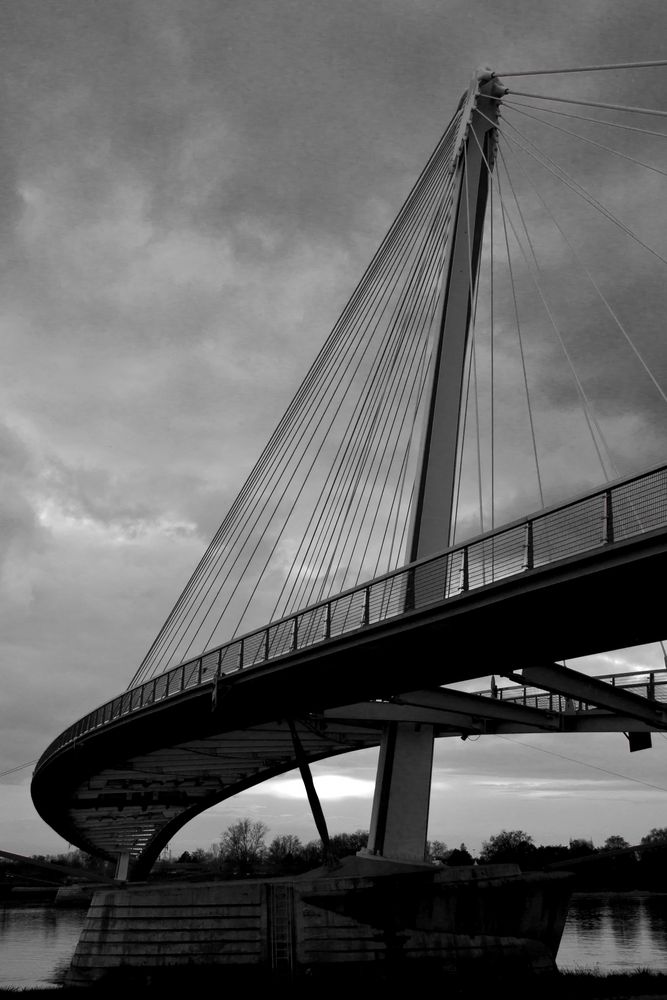Die Mimram-Brücke in Kehl am Rhein (BW)
