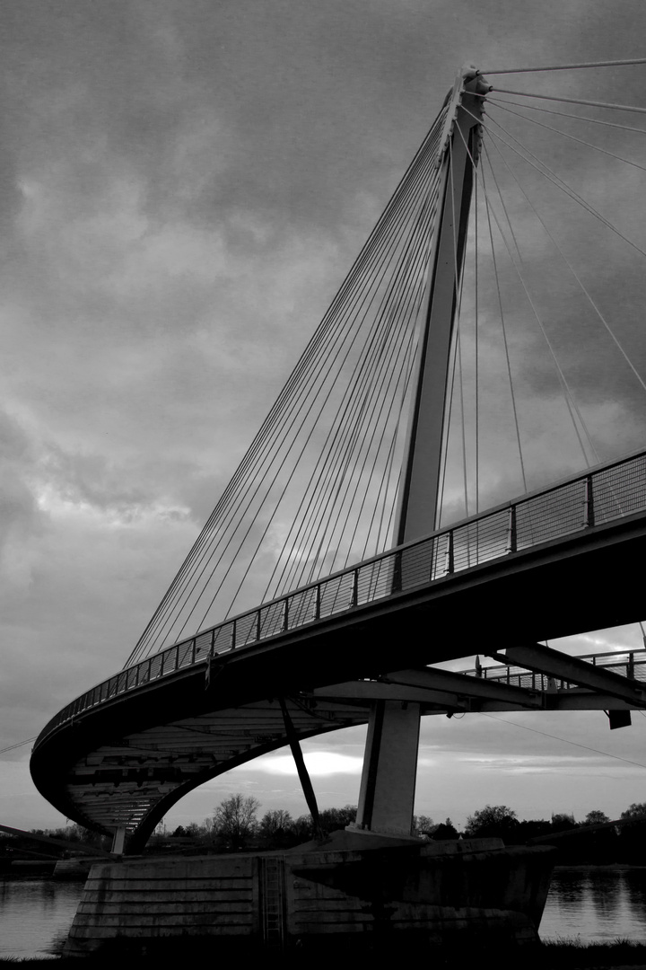 Die Mimram-Brücke in Kehl am Rhein (BW)