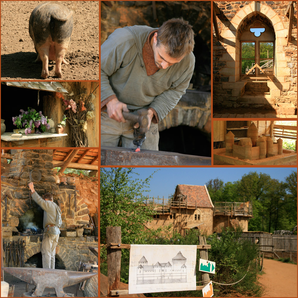 die mittelalterliche Baustelle: Guédelon