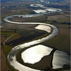 die Mittelweser - ganz oben (Luftbild)