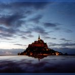 "Die Mittigkeit des Seins" oder: Abendstimmung am Mont-Saint-Michel