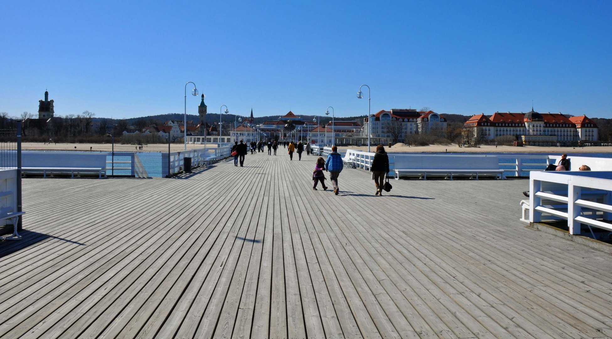 Die Mole von Sopot bei Danzig