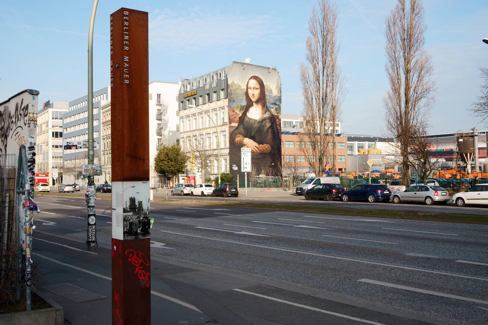 Die Monalisa war an der East Side Gallery.