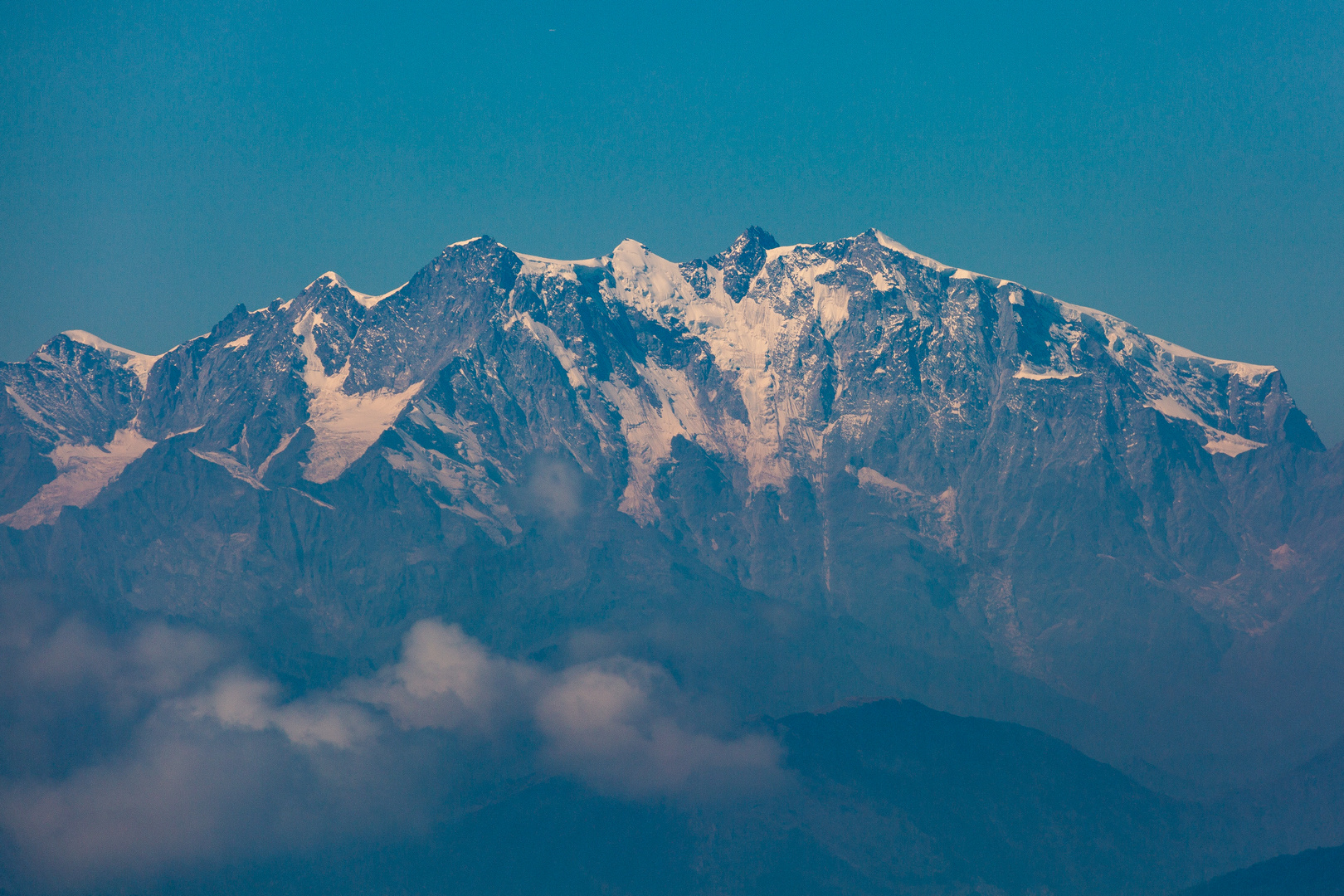 Die Monte Rosa-Gruppe...