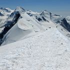 Die Monte-Rosa-Gruppe vom Breithorn