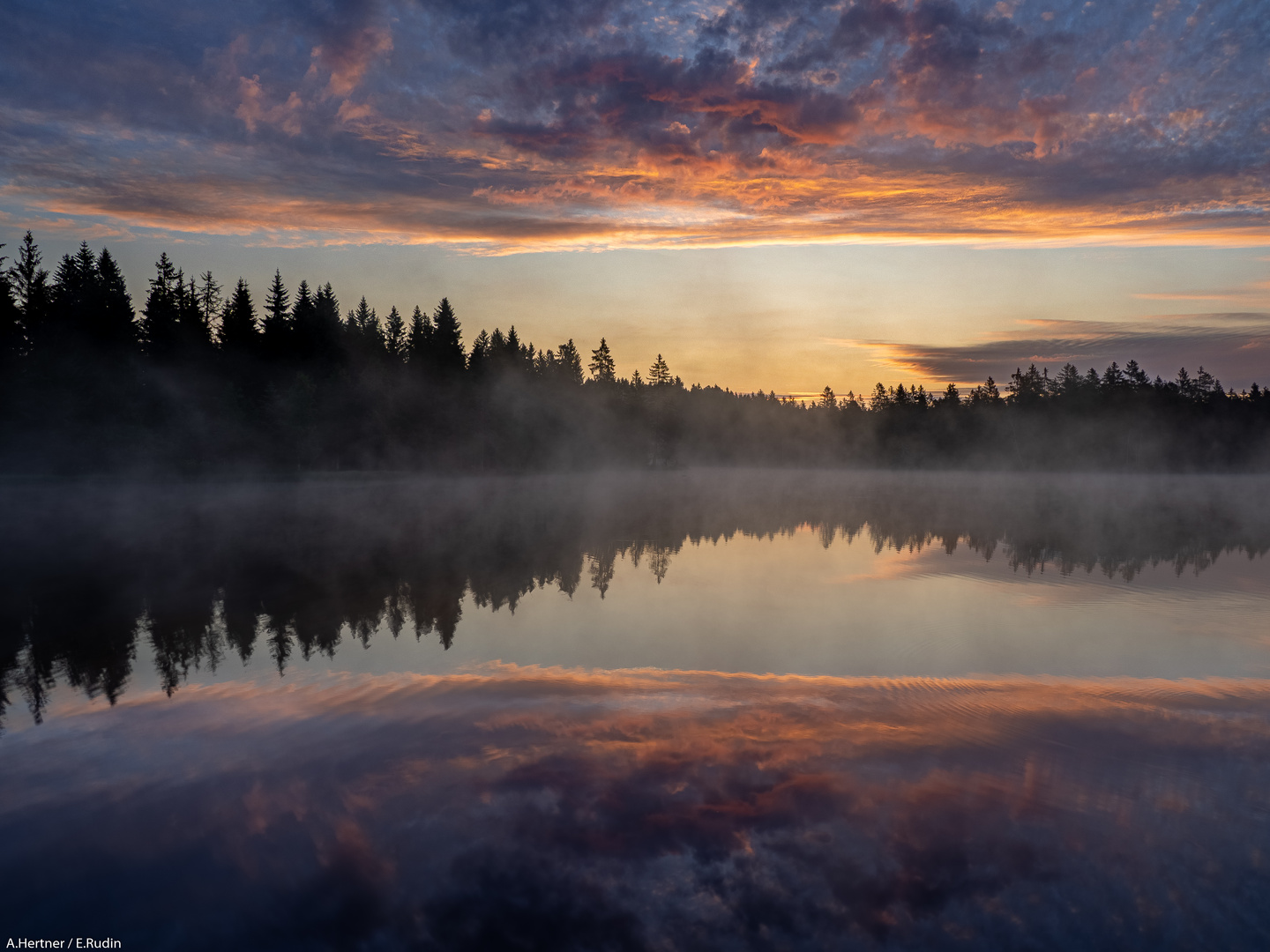 Die Morgen Spiegelung