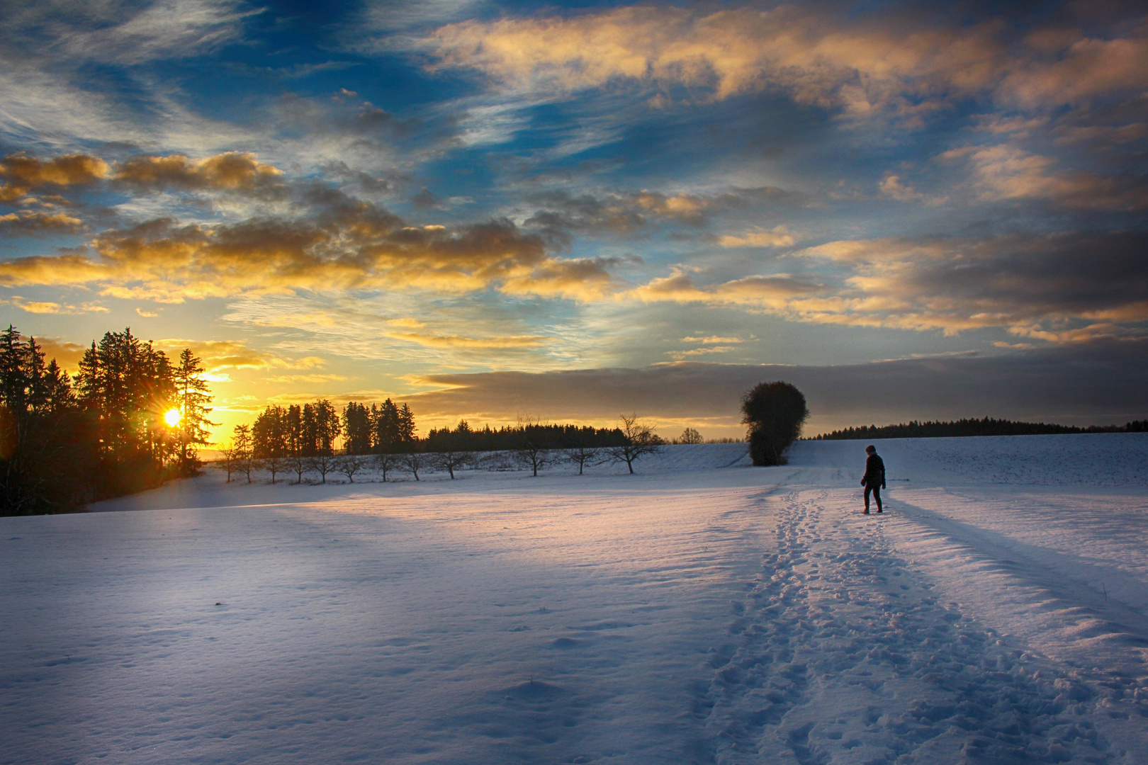 Die Morgensonne erwacht