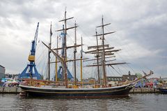 Die "Morgenster" zur Hanse Sail 2014 im Rostocker Stadthafen