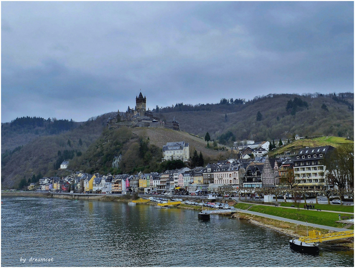 Die Mosel und die Burg Cochem