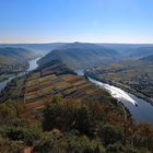 Die Moselschleife bei Bremm vom Gipfel des Calmont aus