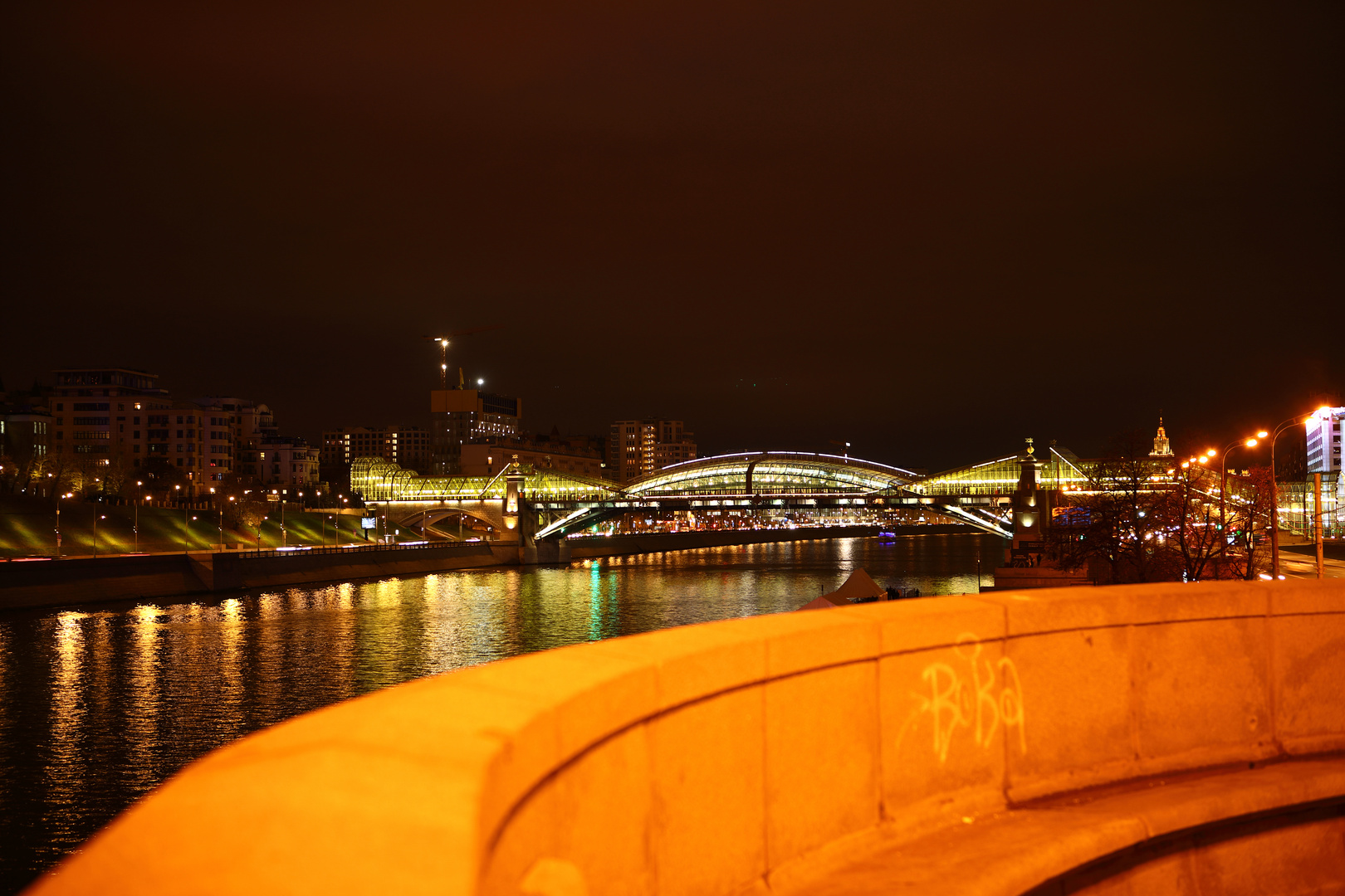 Die Moskwa bei Nacht