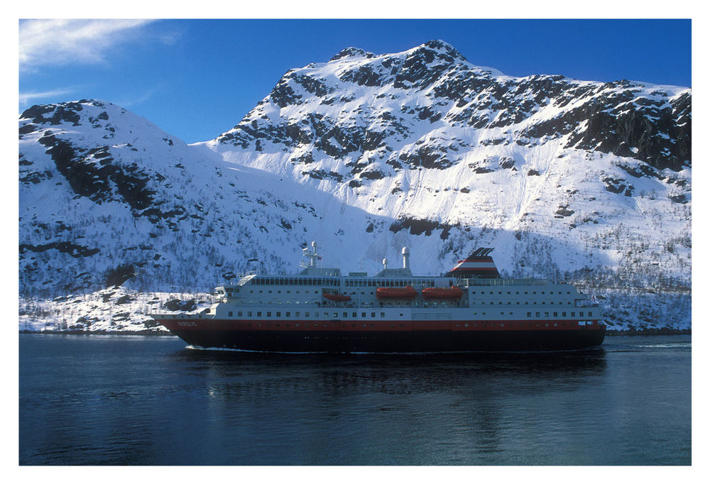 Die MS Nordlys im Raftsund