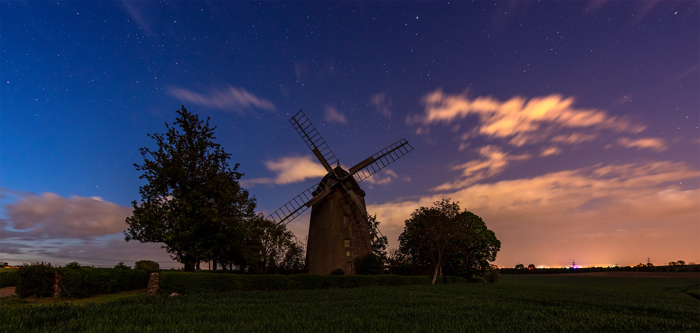 Die Mühle im Mondlicht...