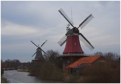 Die Mühle Schoofs im Wind