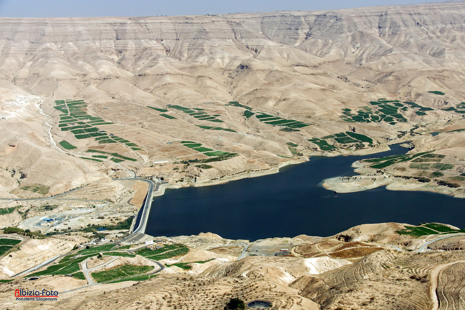 Die Mujib-Talsperre (Jordanien)