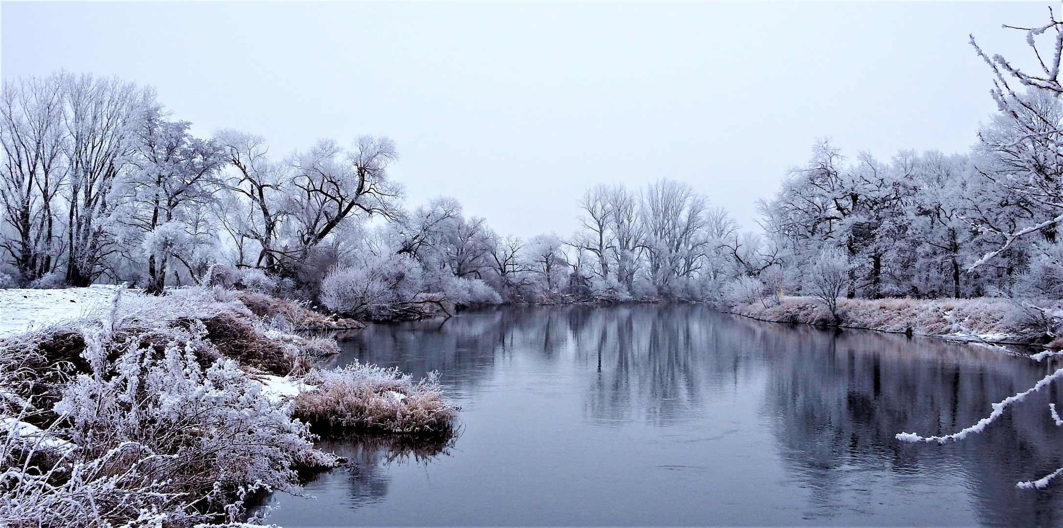 die Mulde im Winter