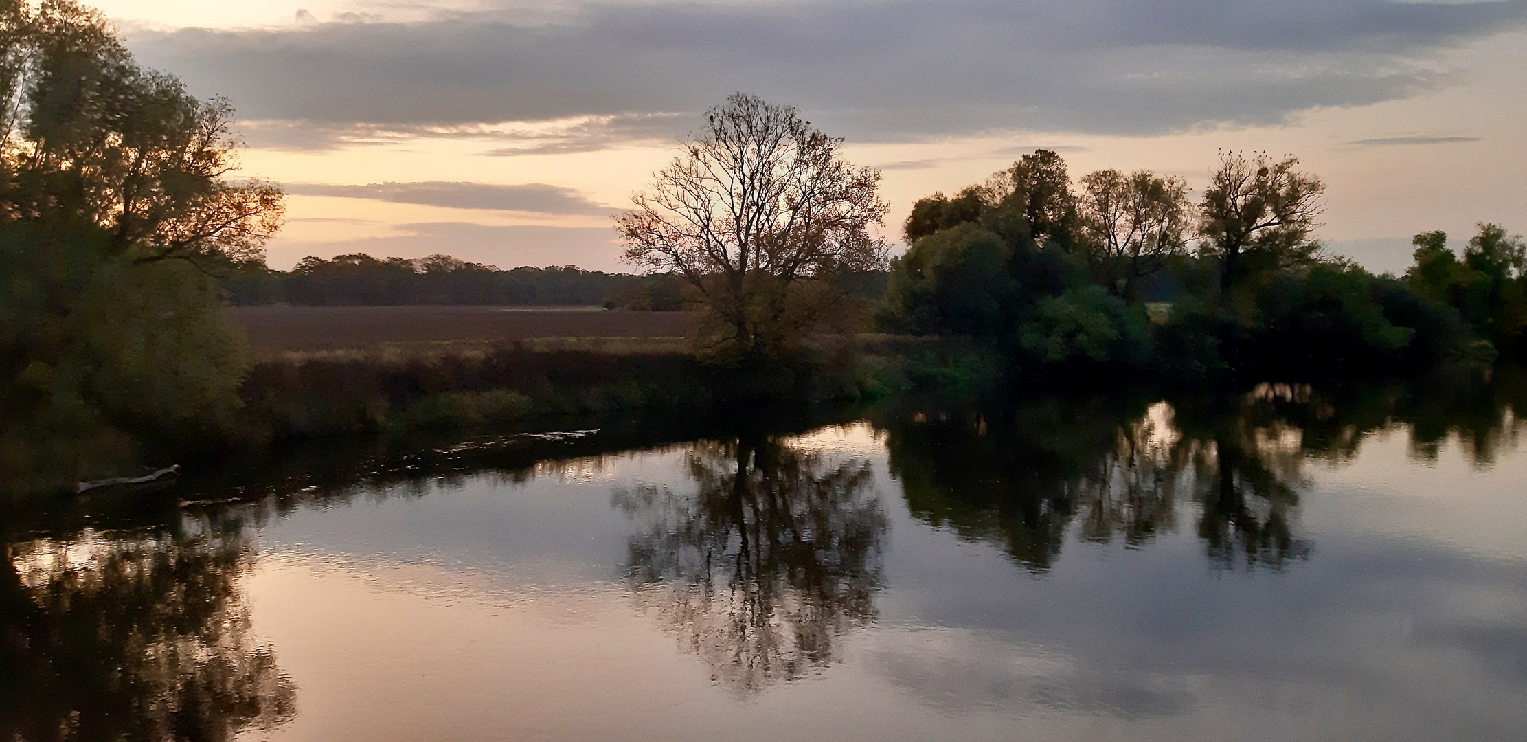 Die Mulde in abendlicher Stimmung