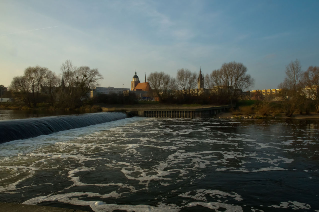 Die Mulde in Dessau am Wehr