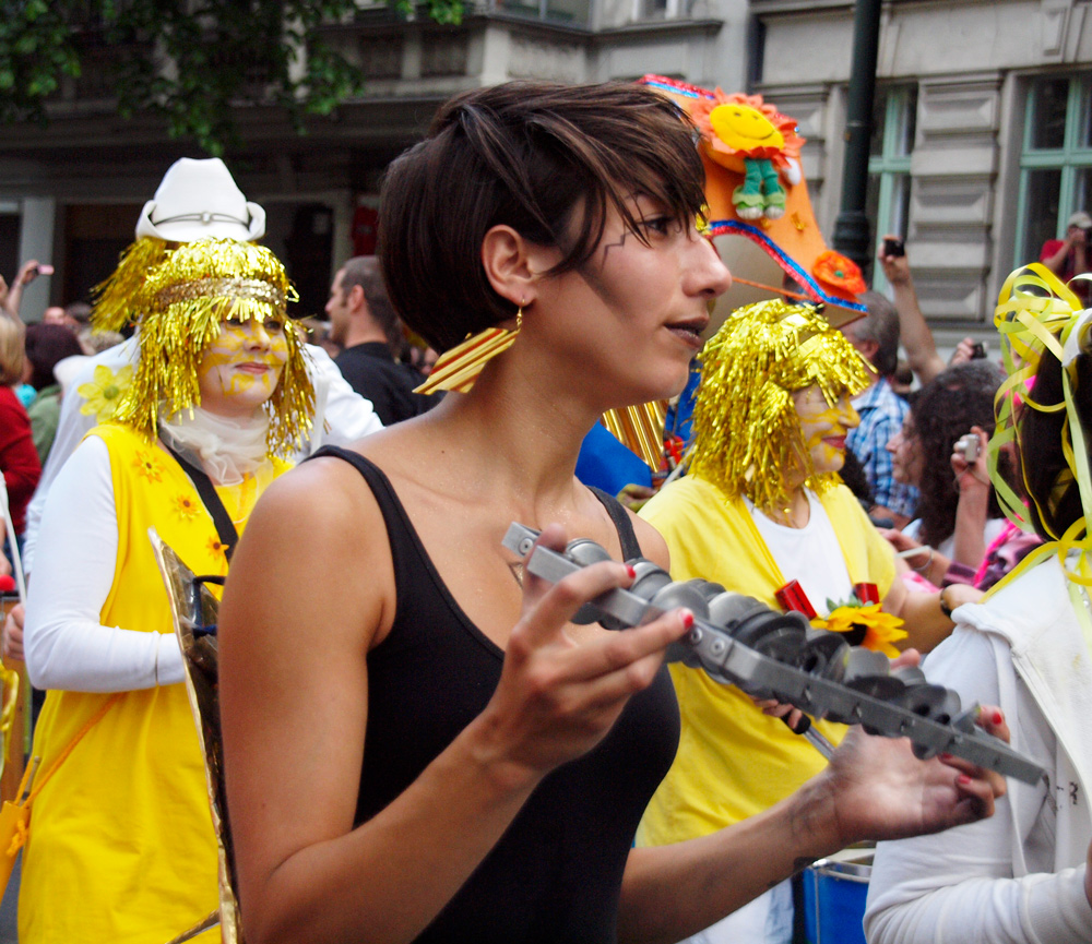 die Musikanten dürfen auch nicht fehlen beim Karneval der Kulturen