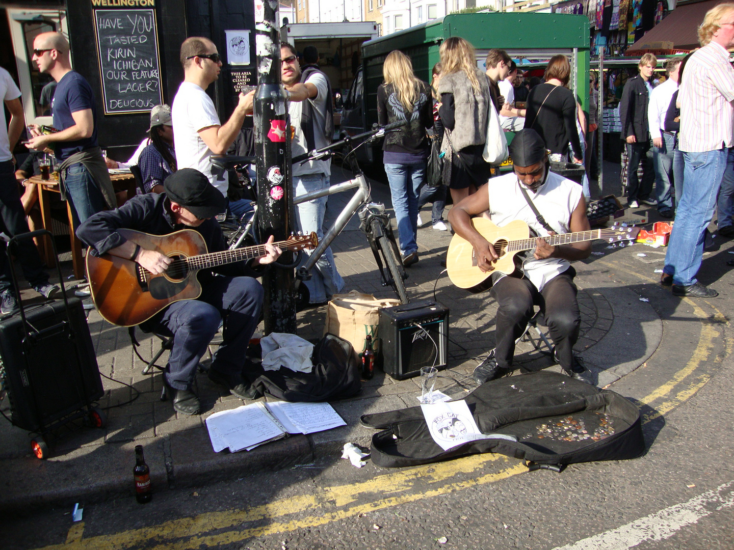 Die Musiker in Notting Hill