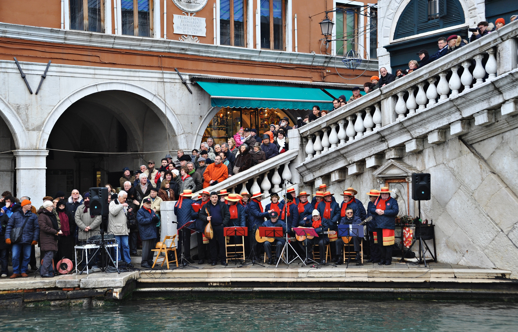 Die Musikkapelle bei der Regatta der Befane