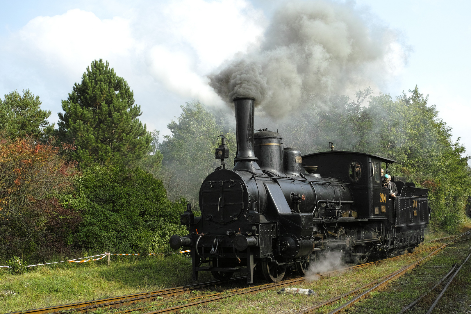 Die MÁV 204 im Heizhaus Strasshof