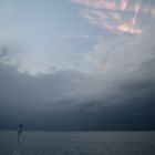 die Nacht bricht an auf einem Hurtigroutenschiff - Richtung Tromsö