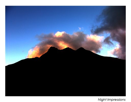 Die Nacht bricht herein ...