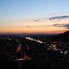 Die Nacht bricht herein über Heidelberg