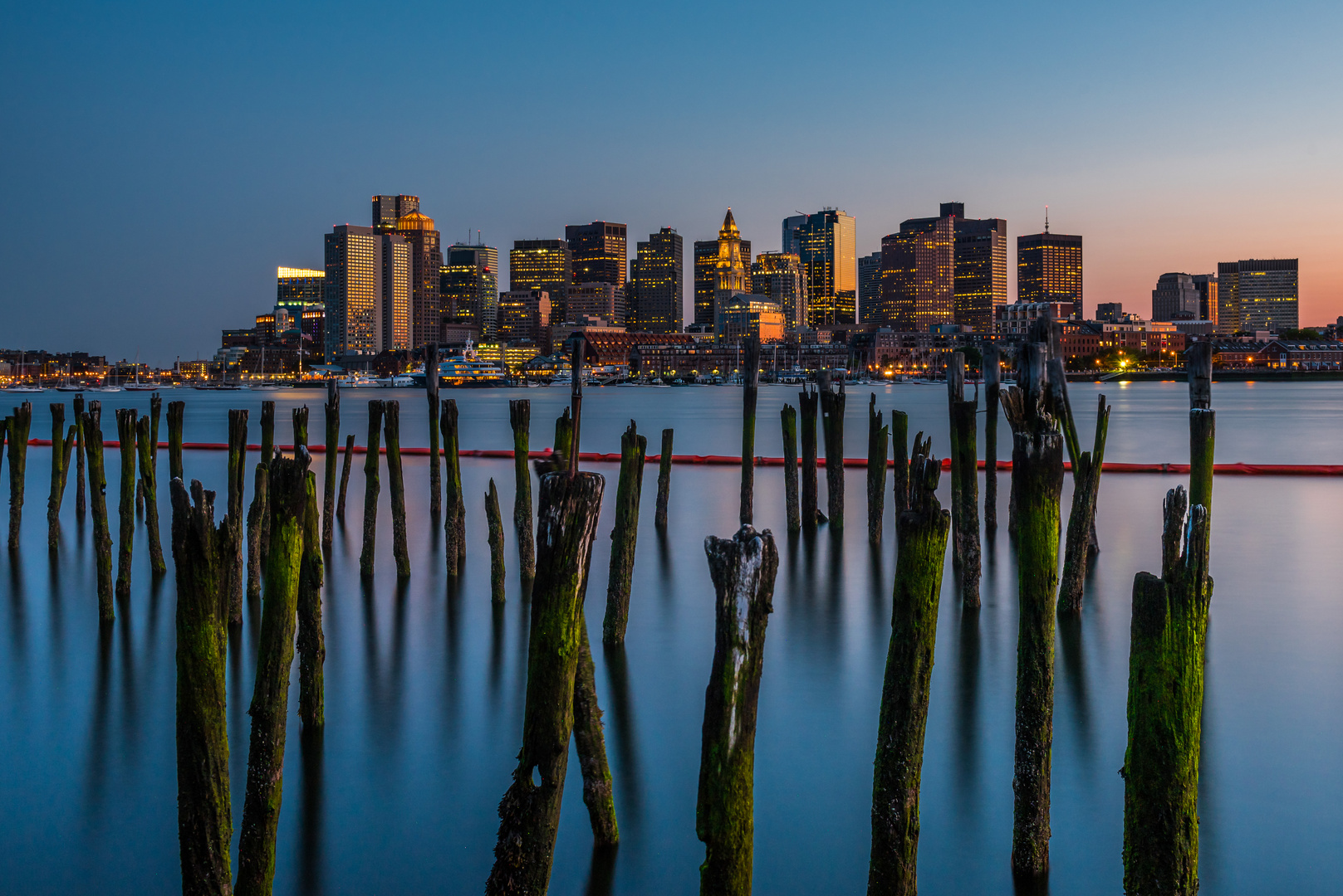 Die Nacht senkt sich über Boston