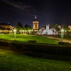 Die nächtliche stille im Park