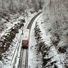 die Nagoldtalbahn bei winterlichem Wetter (1)