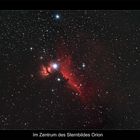 Die Nebel des Sternbildes Orion als Mosaik