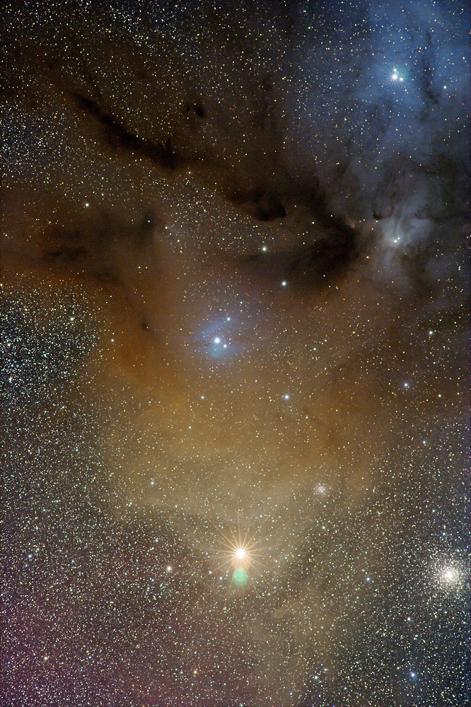 Die Nebel um Rho Ophiuchi und Antares