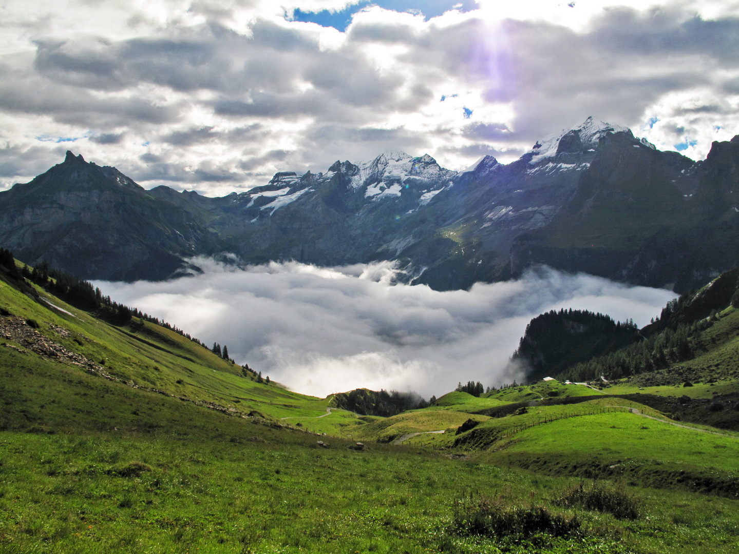 Die Nebelmaschine in Kandersteg läuft