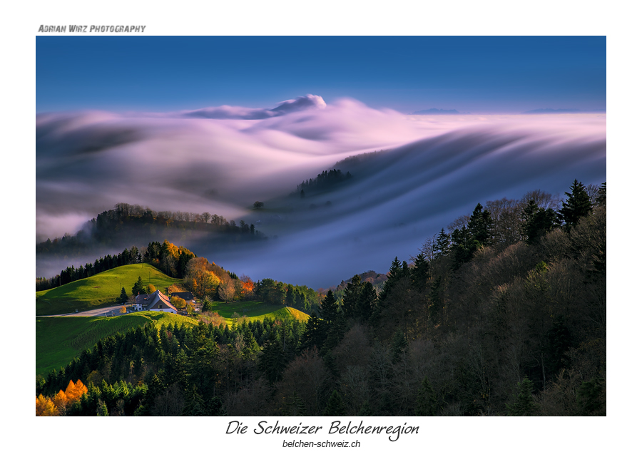 Die Nebelwelle in der Schweizer Belchenregion