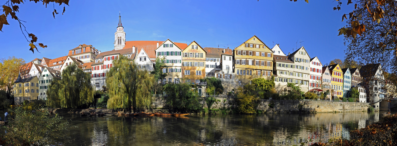 Die Neckarfront in Tübingen