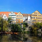 Die Neckarfront in Tübingen
