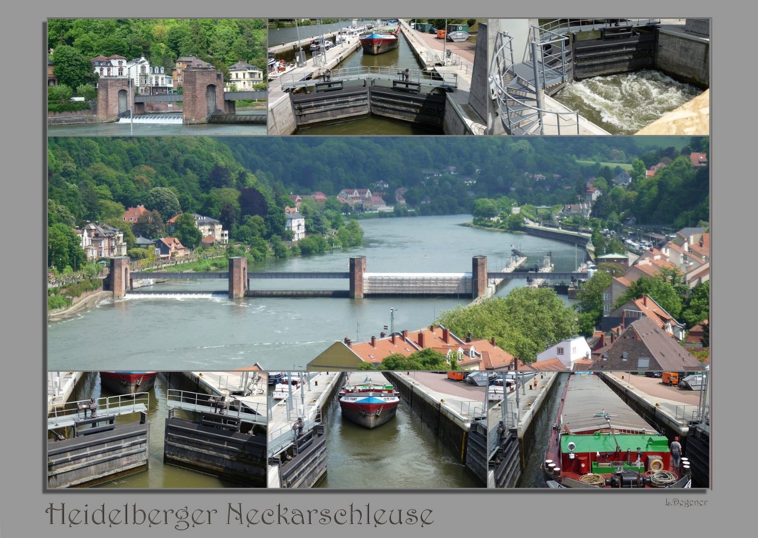 Die Neckarschleuse in Heidelberg