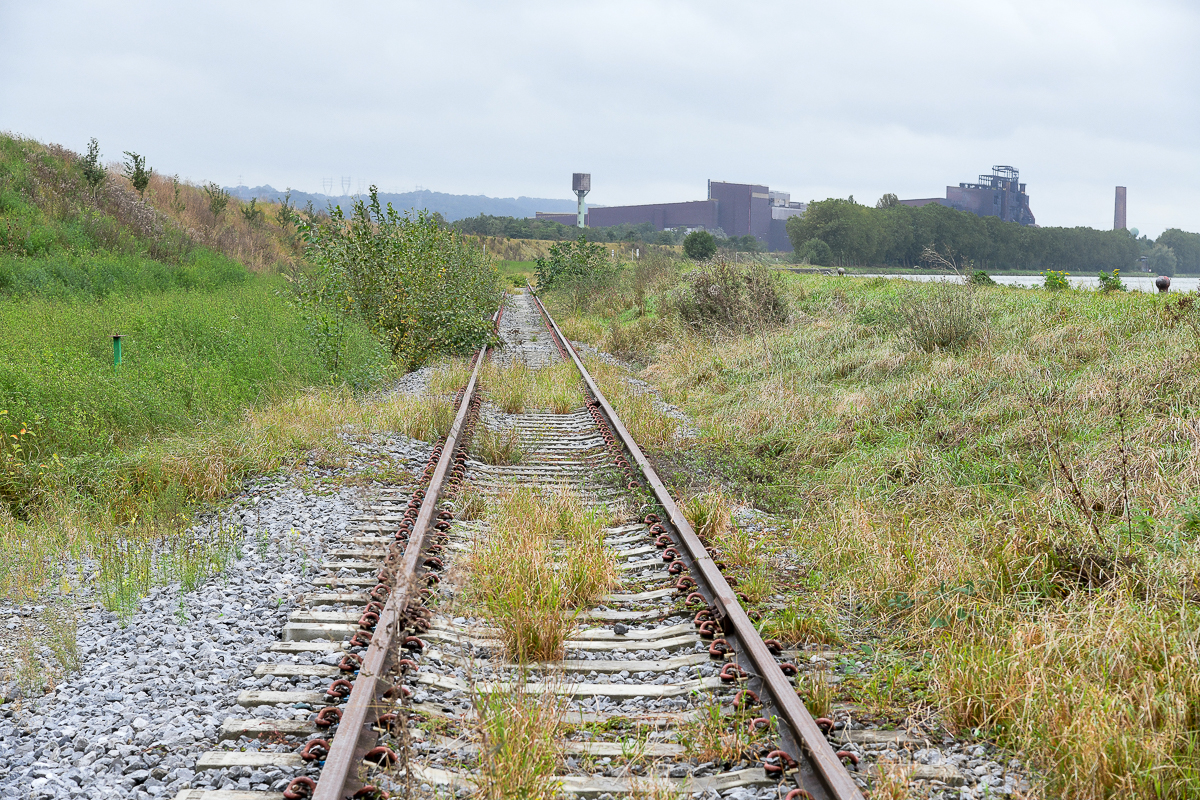 die neue Bahnstrecke von Chertal nach Trilogiport- Hermalle sous Argenteau (B)