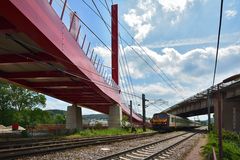 Die neue Brücke von Mersch