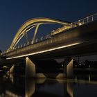 die neue Eisenbahnbrücke Linz