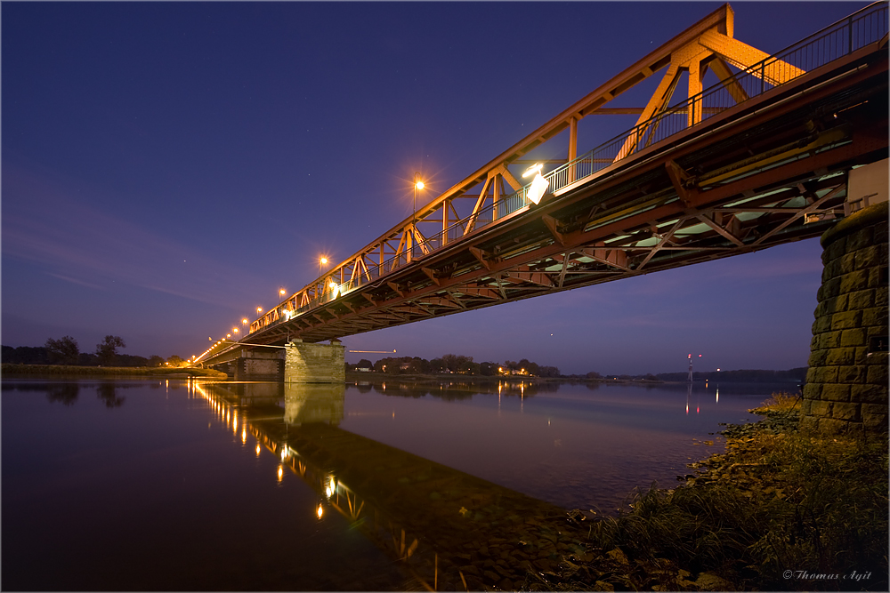 Die neue Elbbrücke in Schönebeck...