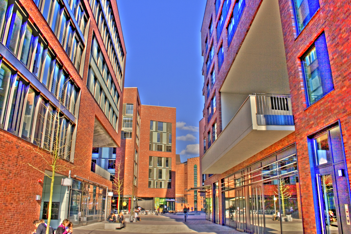 Die neue Hafen-City in Hamburg