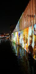 Die neue James-Simon-Galerie beim Festival of Lights