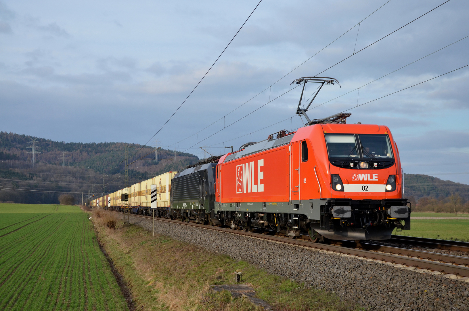 Die neue Lok am Bierzug