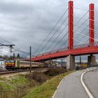 Die neue Rote Brücke in Mersch